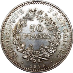 50 Francs Hercule en argent massif pièce d'investissement