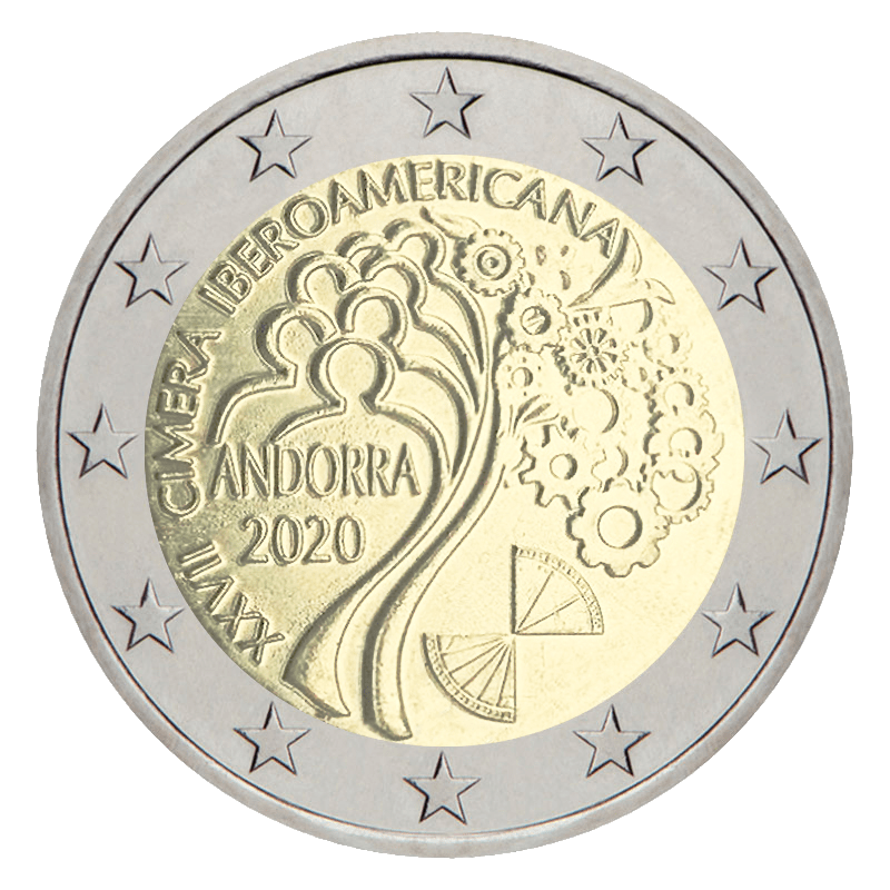 2 Euro gedenkmünze Iberoamerika-Gipfel - Andorra - 2020