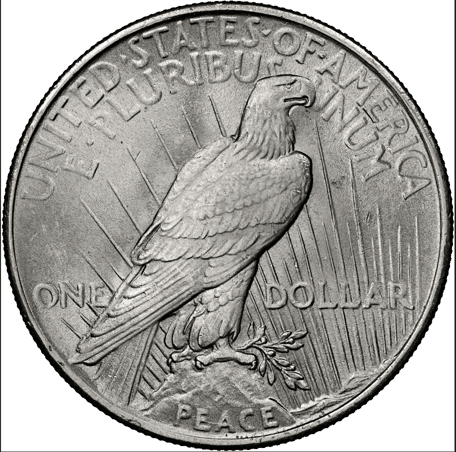 1 US-Friedens-Dollar in Silber